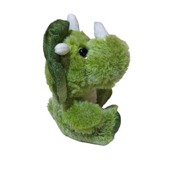 Kellytoy 2017 Triceratop Dinosaur 7” Plush Stuffed Animal Toy Heart Glitter Eyes - Picture 6 of 10